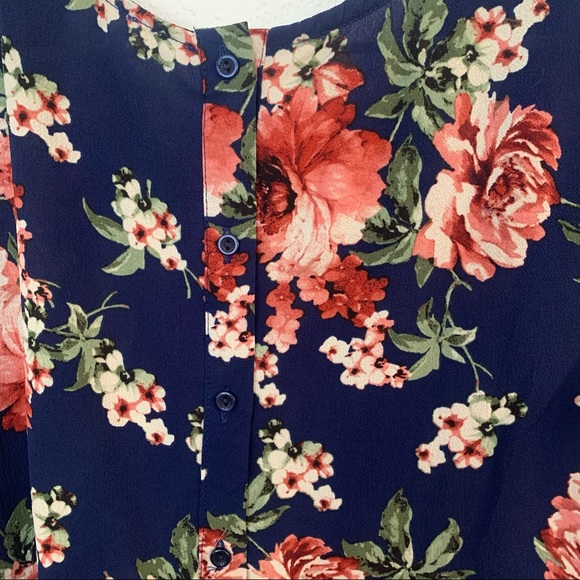 Meraki Medium Blouse Flowy Floral Cottagecore - Picture 7 of 7